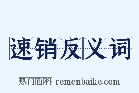 速销反义词是什么意思的图片